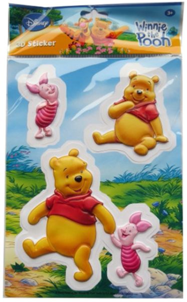 Disney: Winnie The Pooh 3D Klistermærker til Dekoration