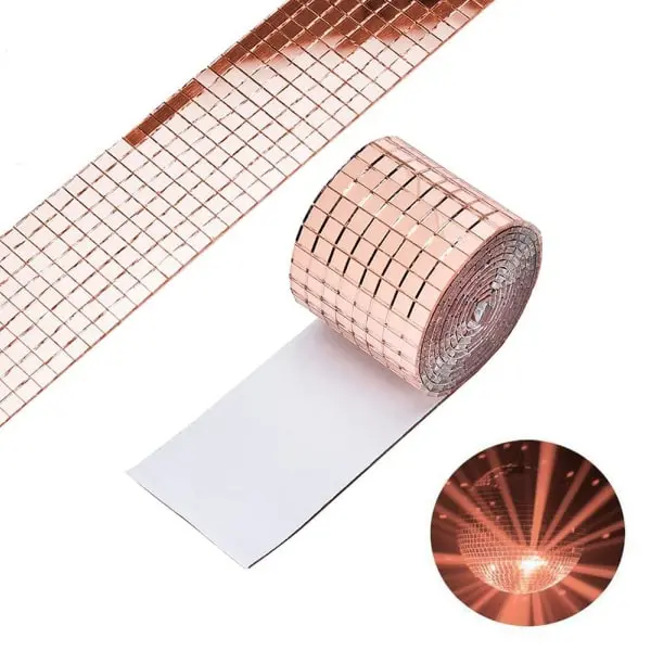 Selvklæbende Mosaikfliser i Rosegold - 472 stk til Indretning
