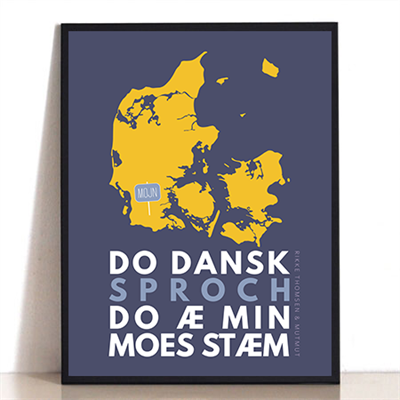 Plakat "Do Dansk Sproch" - Fejr dansk kultur med stil!