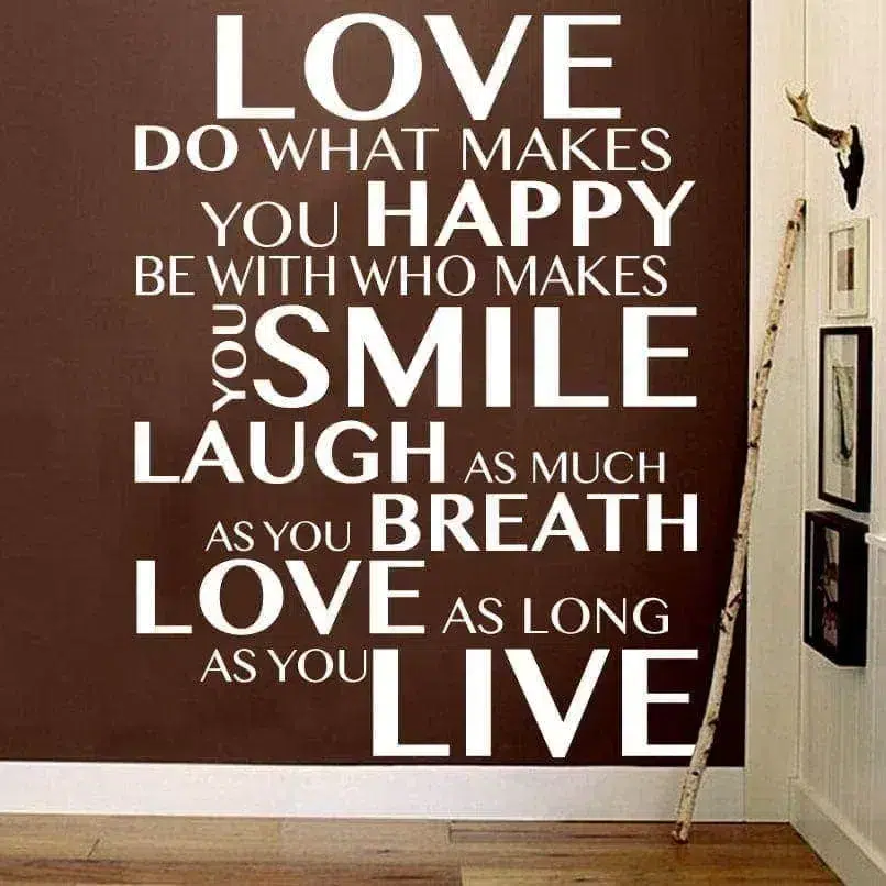What Makes You Happy Wallsticker