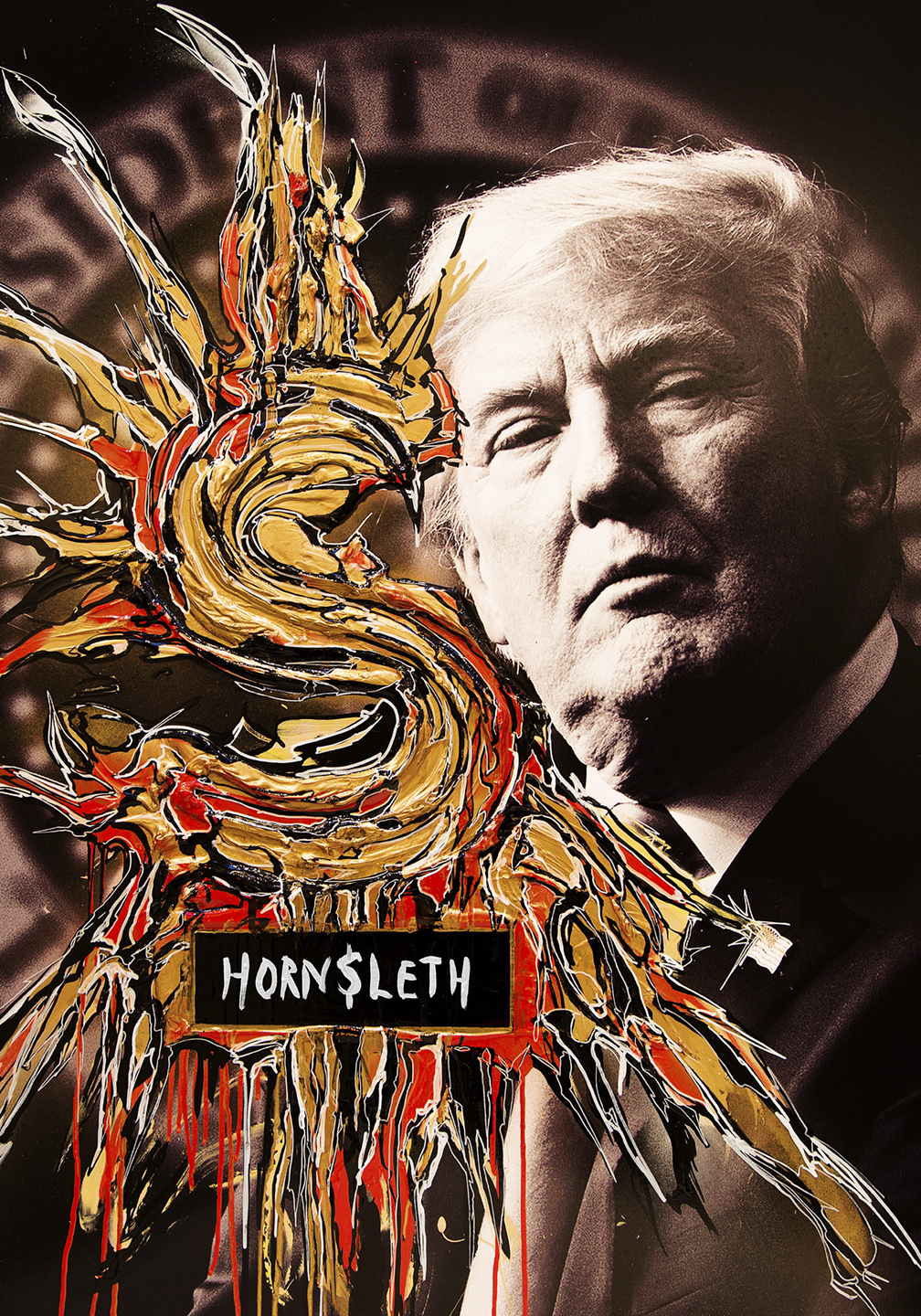 Dollar Trump Kunsttryk af Hornsleth – Unik Kunst til Salg