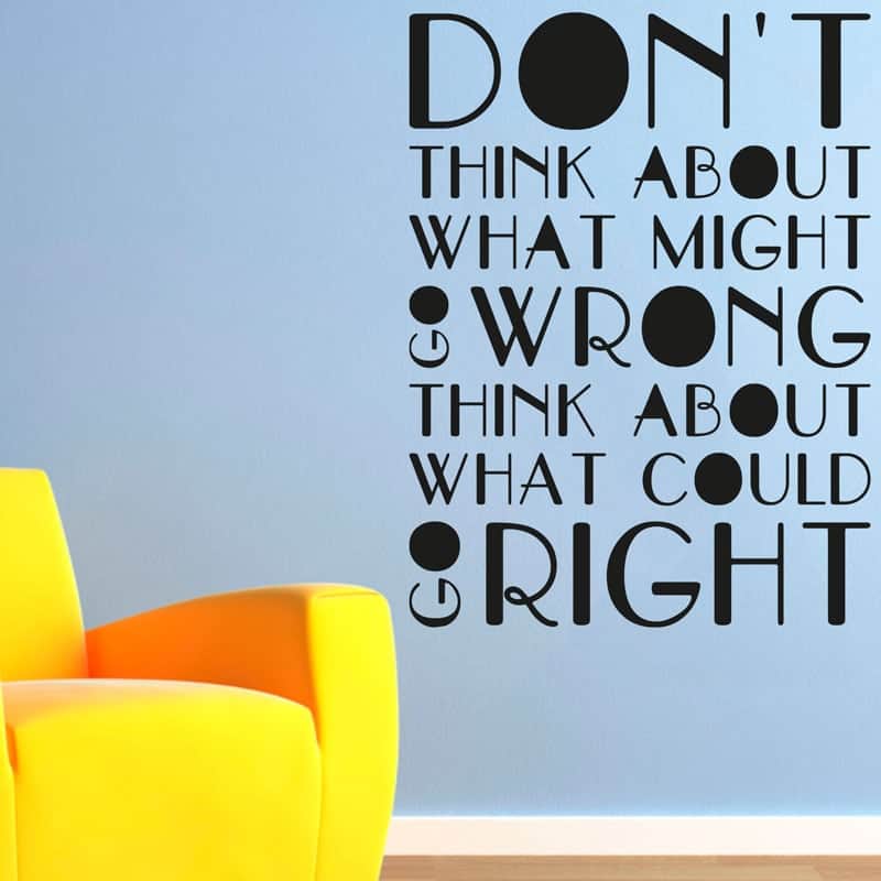 Inspirerende "Don't Think" Vægklistermærke til Hjemmet!
