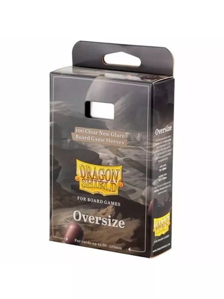 Dragon Shield Deck Protectors Clear Non-glare Board Game Sleeves: Oversize 100 Lommer Dragonshield Sleeves -60209