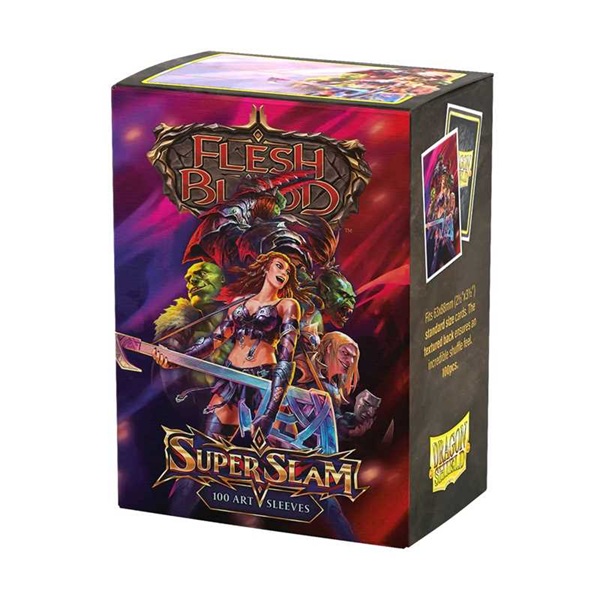 Dragon Shield Deck Protectors License Sleeves: Flesh And Blood: Super Slam 100 Lommer Dragonshield Sleeves -16167