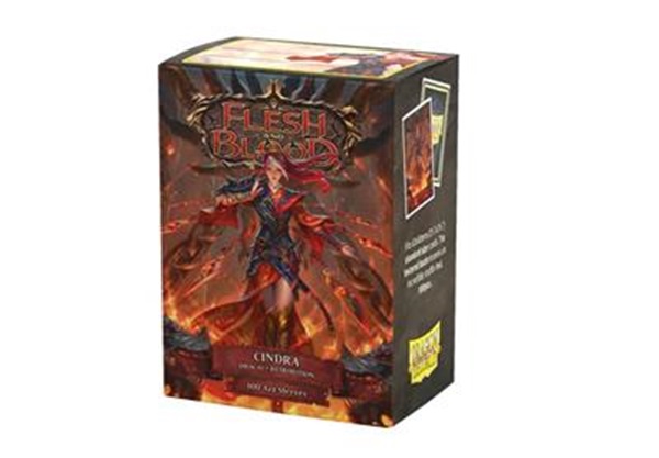 Dragon Shield Deck Protectors Matte Art Sleeves: Flesh And Blood The Hunted: Cindra  Dracai   Retribution 100 Lommer Dragonshield Sleeves   -16146