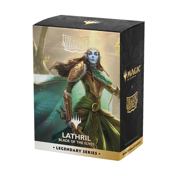 Dragon Shield Deck Protectors Matte Dual Art Sleeves: Magic: The Gathering Legendary Series: Lathril Blade The Elves 100 Lommer Dragonshield Sleeves -16538
