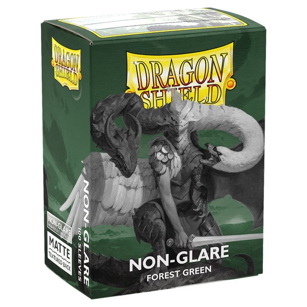 Dragon Shield Deck Protectors Matte Non-glare: Forest Green 100 Lommer Dragonshield Sleeves -11825