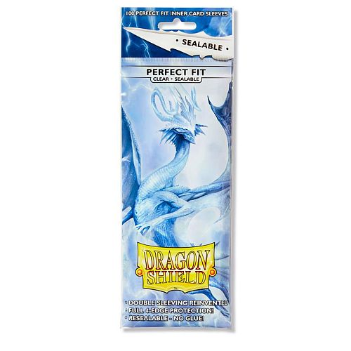 Dragon Shield Deck Protectors - Klare og Forseglelige 100 Stk.