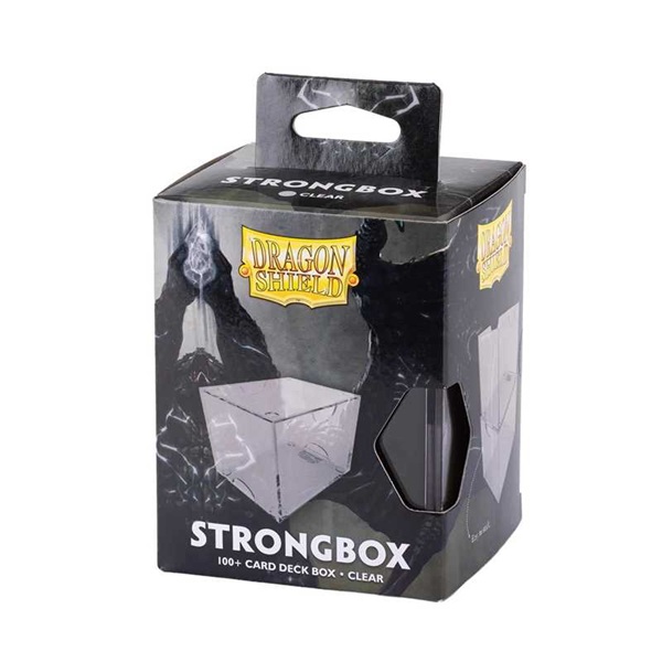 Dragon Shield Strongbox Gaming Deck Box Clear Gennemsigtig Holder 100 Kort Dragonshield -19001