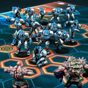 Dreadball Spilbræt med Akryl Indsatser - Trontek 29ers Grå