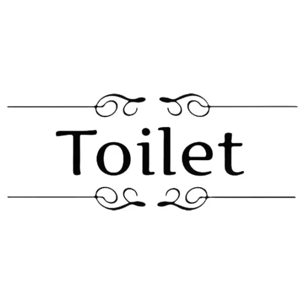 Elegant Retro Toilet Skilt – Forvandl Dit Badeværelse!
