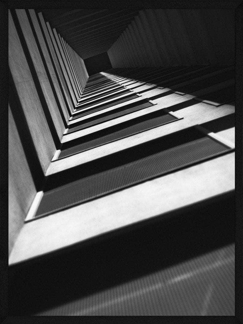 Moderne Elevatorskakt Plakat – Unik Arkitektur Kunsttryk
