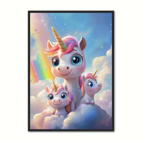 Magisk Enhjørning Plakat – Farverig Vægsdekoration!