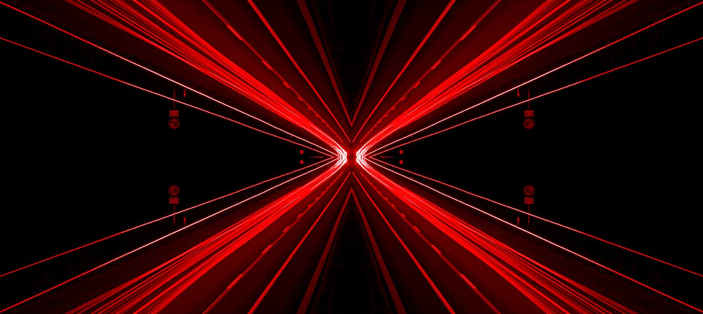 Unik Kunstplakat "Enter Red" af Palle Hasling Jakobsen