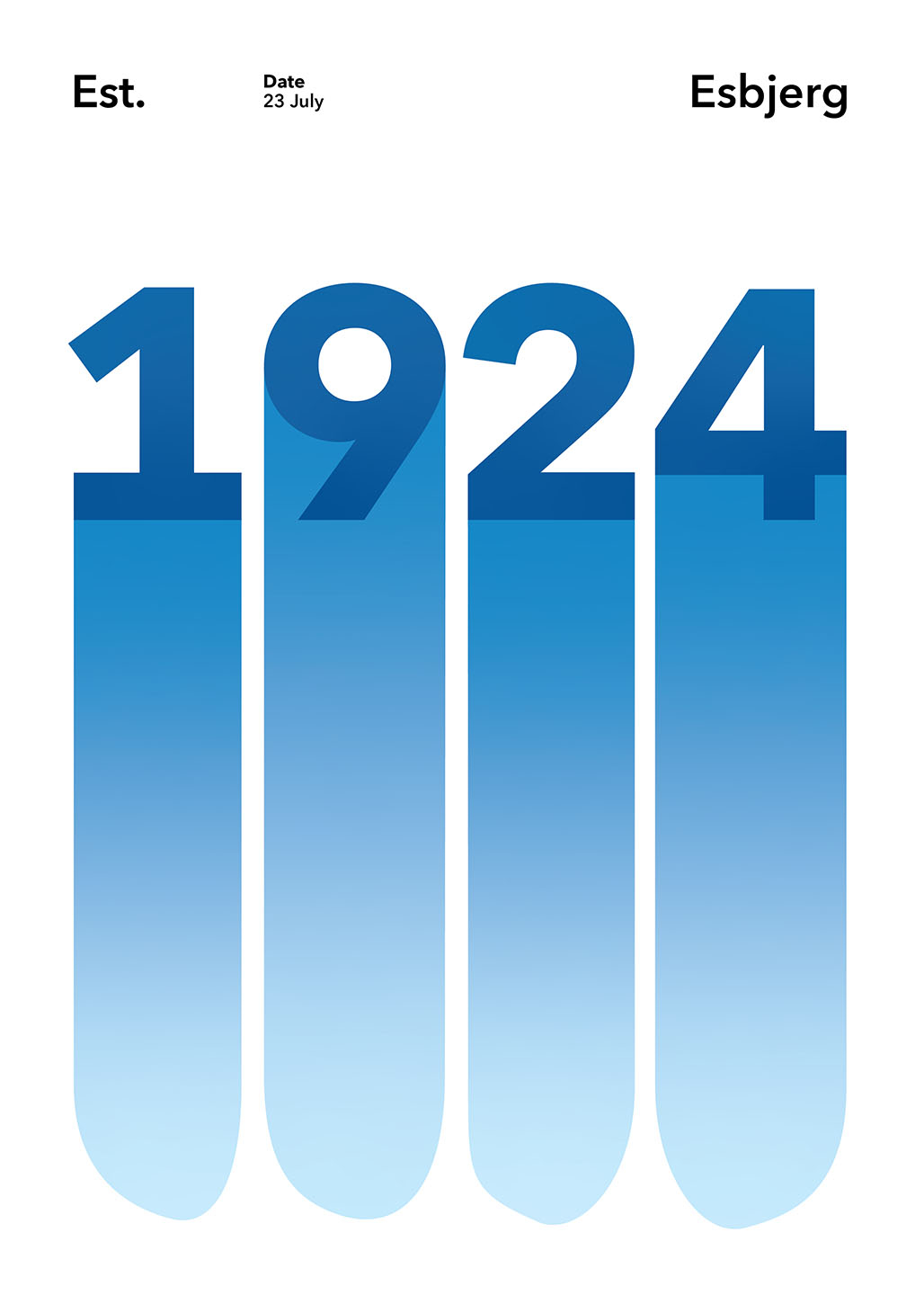Esbjerg 1924 – Plakat med Kunst og Sport i Fokus