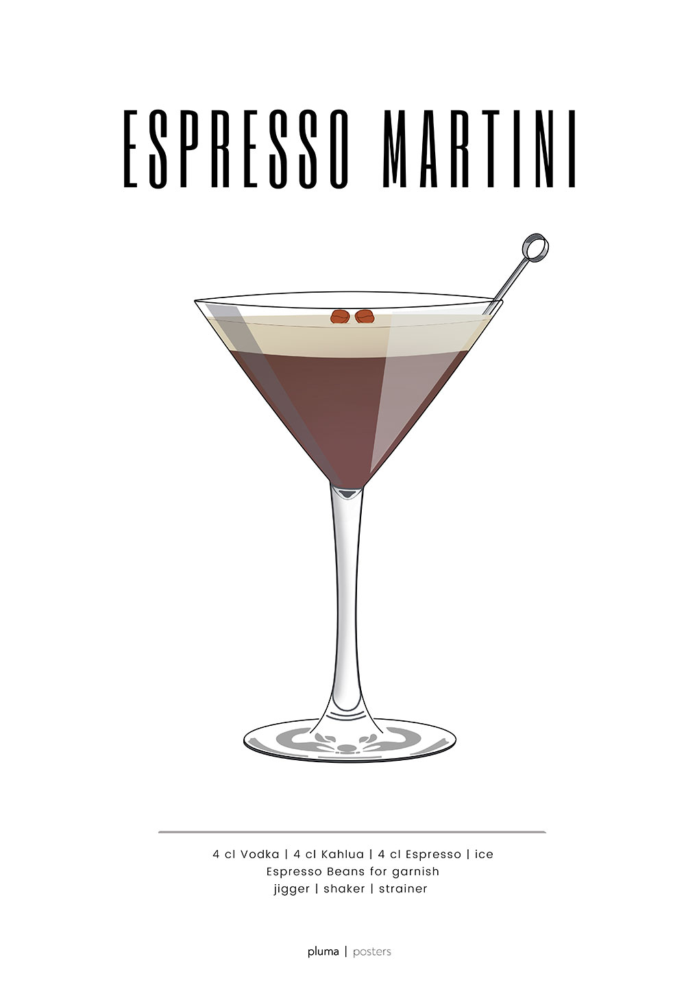 Espresso Martini Plakat – Uundgåelig Kunst til Dit Hjem