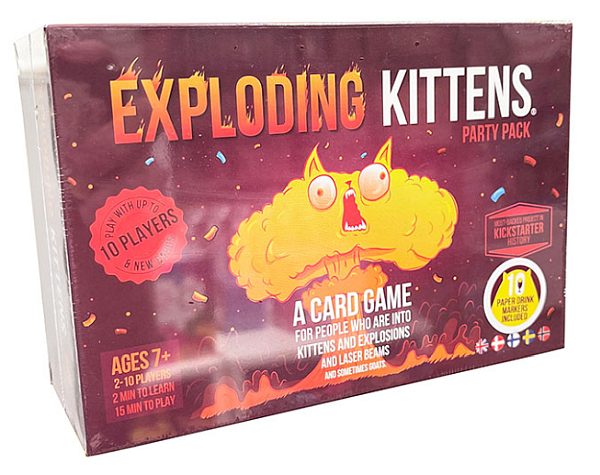 Exploding Kittens  Dansk   Engelsk  Party Pack Edition