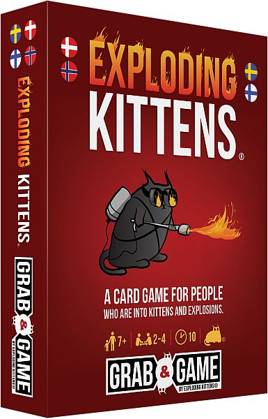Exploding Kittens  Dansk : Grab   Game Version Card Game