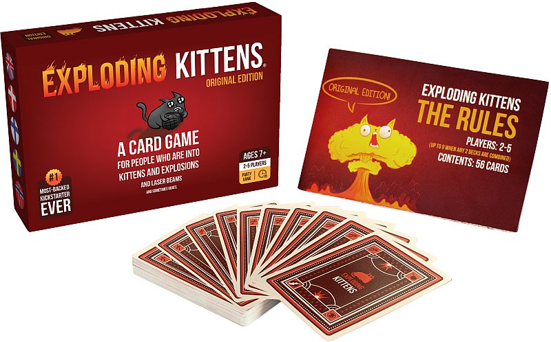 Exploding Kittens  Dansk  Original Edition  Grundspil