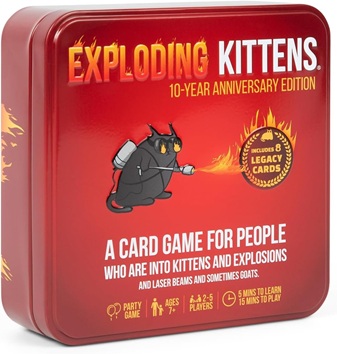 Exploding Kittens: Tin 10th Year Anniversary Card Game