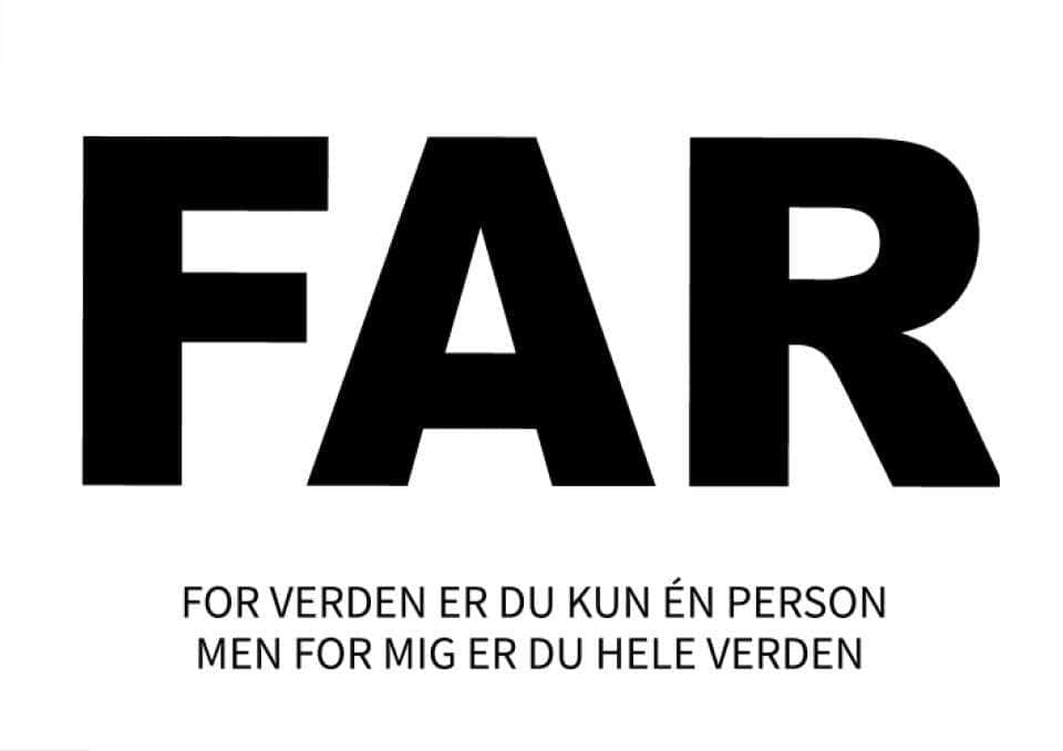 Far Plakat – Den Perfekte Fars Dags Gave!