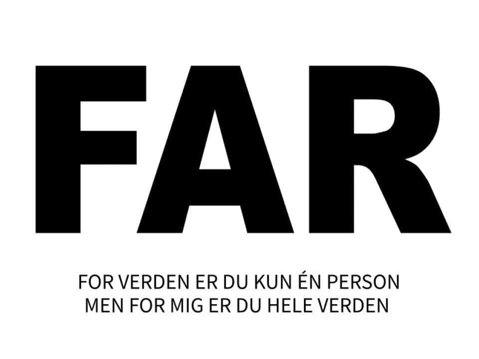Far Plakat – Den Perfekte Gave til Fars Dag eller Fødselsdag