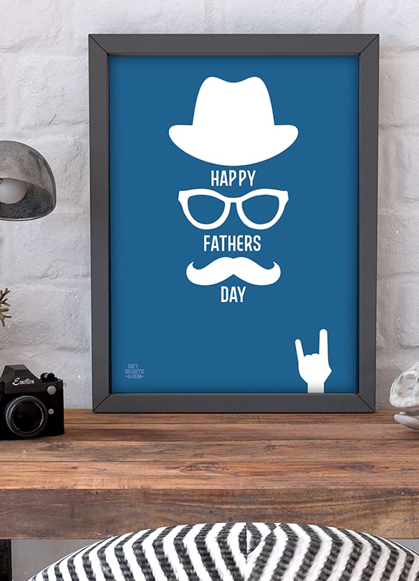 Fars Dag Plakat Happy Fathers Day 21   29    A4     199 -