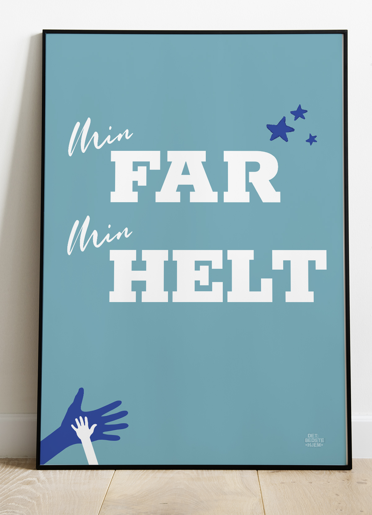 Fars Dag Plakat - Min Far, Min Helt A4 Hyldest