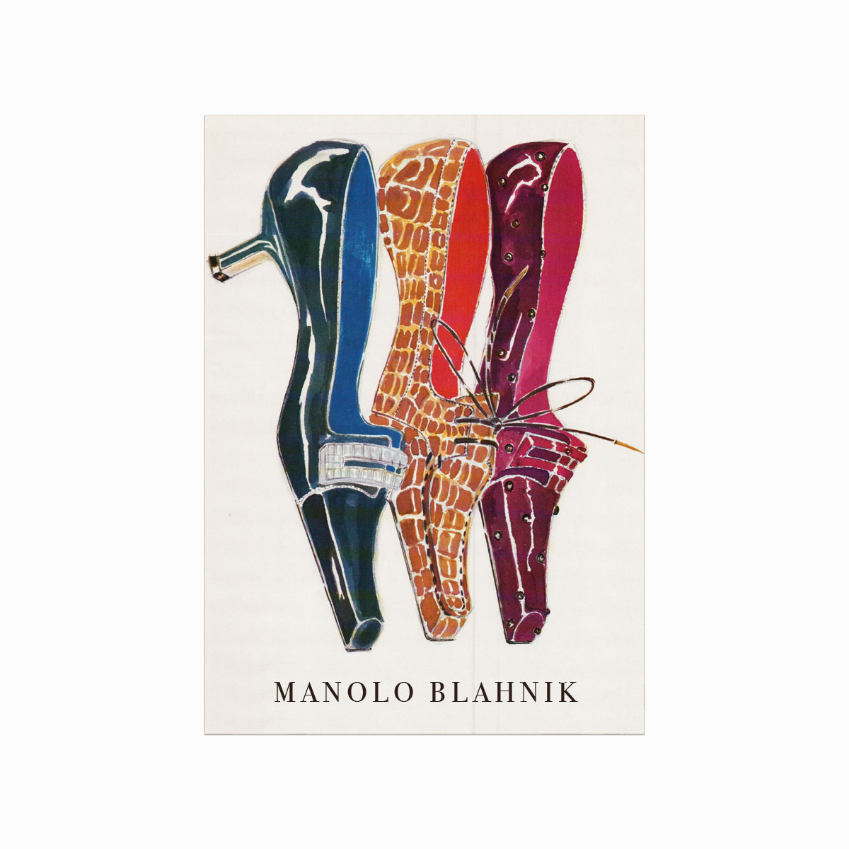 Elegant Manolo Blahnik Plakat til Stilfuld Indretning