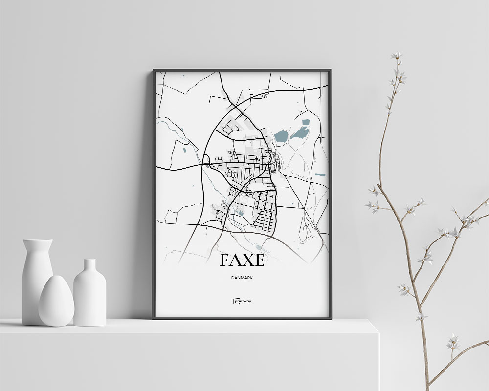 Faxe Bykort Plakat i Minimalistisk Design - A4