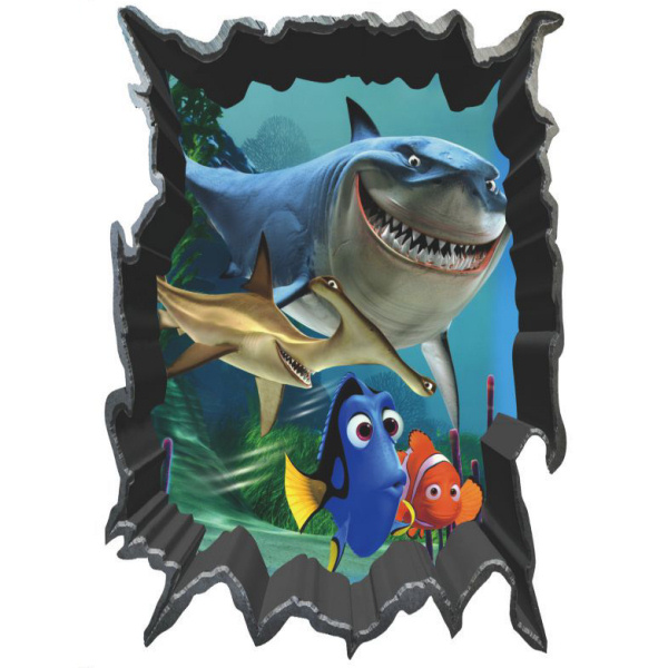 Find Nemo Vægklistermærke – Havtema til Børneværelset