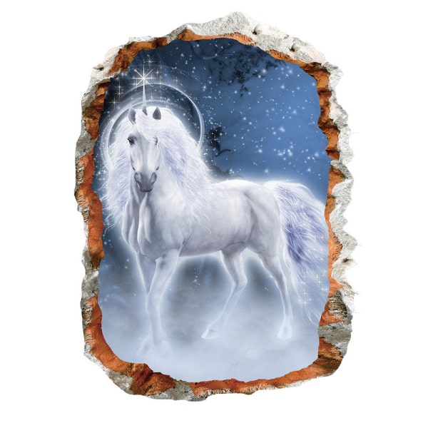 Magisk Enhjørning Wallsticker til Pigeværelset - Fantasi!