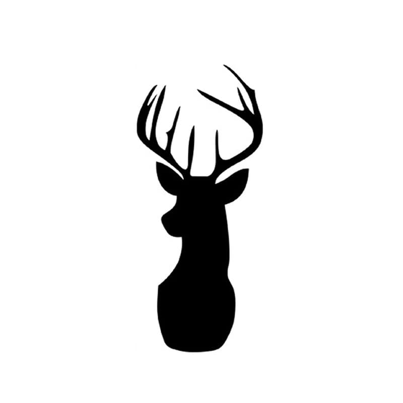 Kronhjort Tavle Wallsticker – Kreativ Vægdekoration til Hjemmet