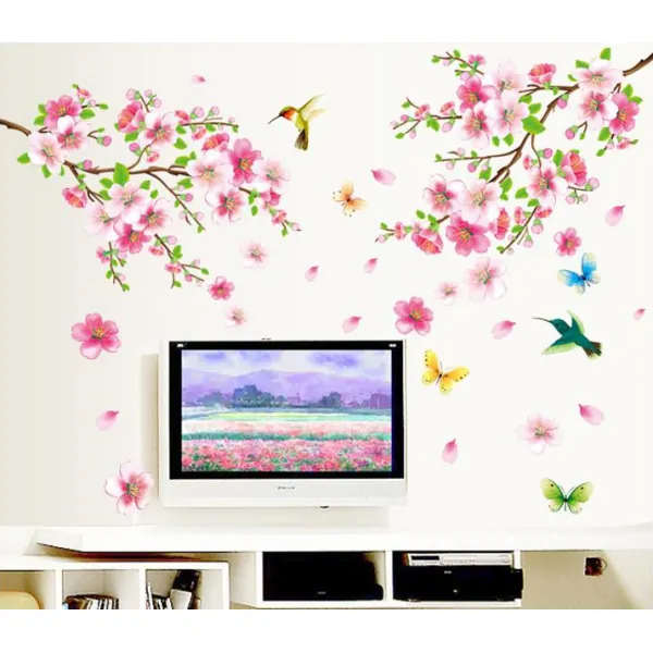 Elegant Blomster Wallsticker til Hyggelig Indretning