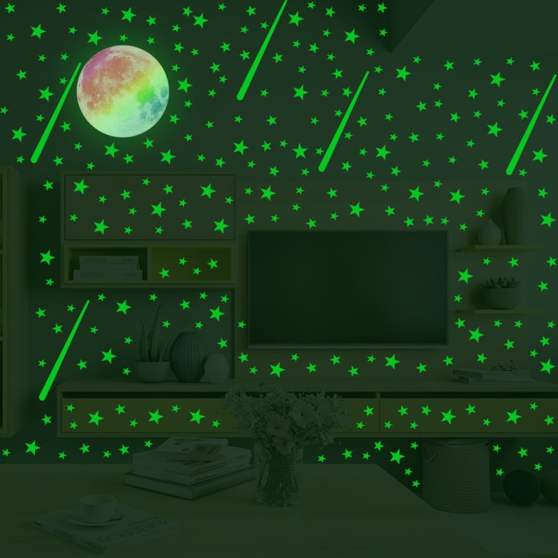 Selvlysende Stjernestickers med Meteorregn til Hjemmet