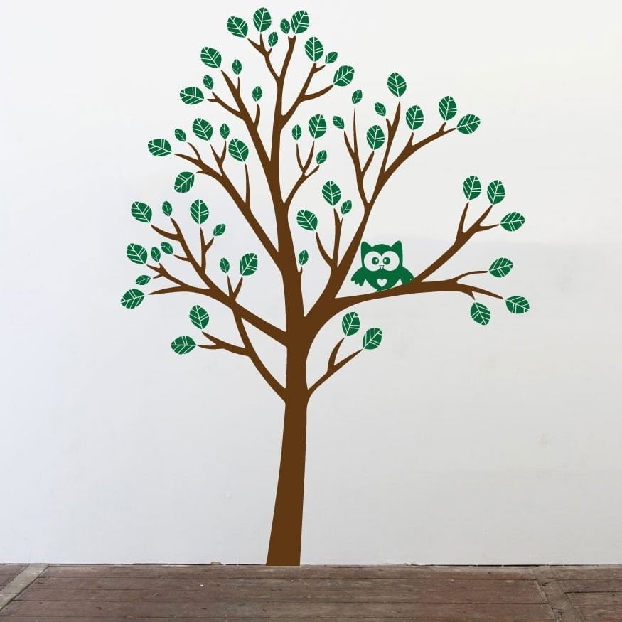 Flot Træ     Farver Wallsticker