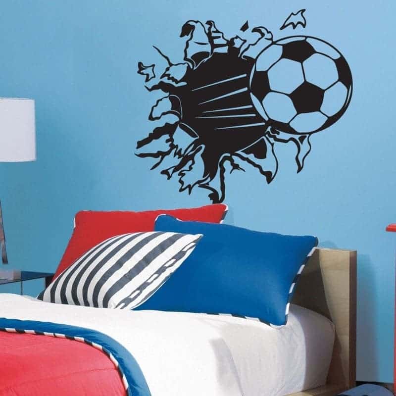 Fodbold Flyver     Væggen Wallsticker