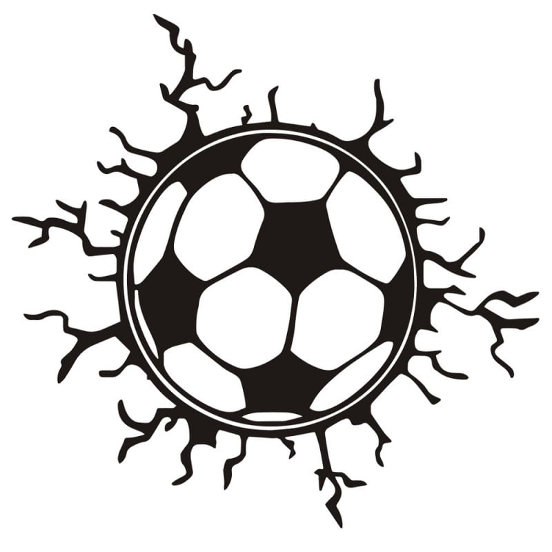 Fodbold Wallsticker – Sporty Vægdekoration til Børneværelset