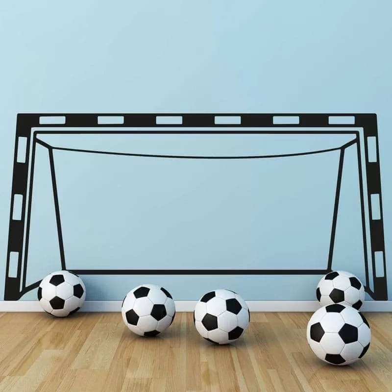 Fodboldmål Vægklistermærke – Energisk Indretning til Børn