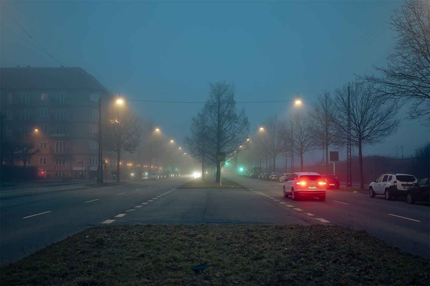 Unikt vægkunstmotiv "Fog" af Casper Norrbohm