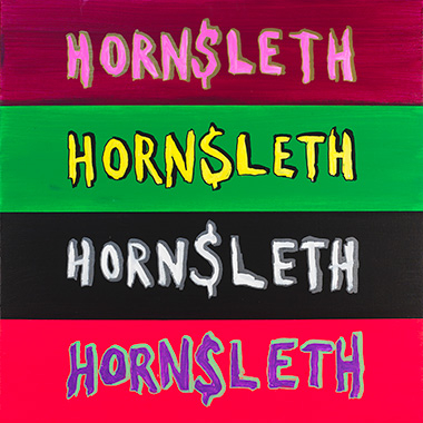 Fire Logos Kunsttryk af Hornsleth – Unik til salg!