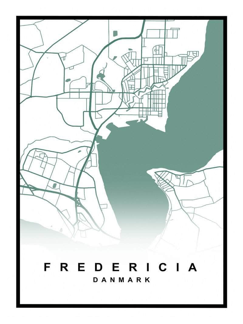 Fredericia Kortplakat – Udforsk Byens Skønhed!