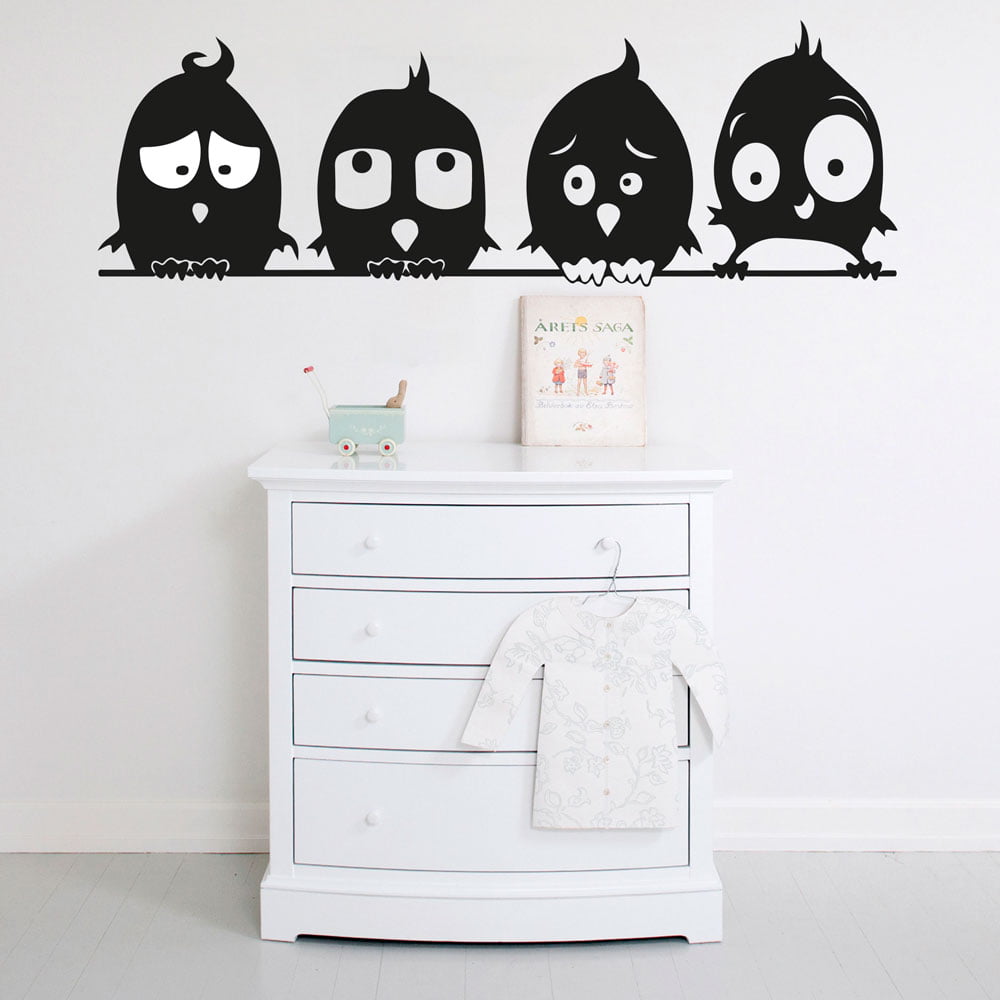 Fugle Linje Wallsticker