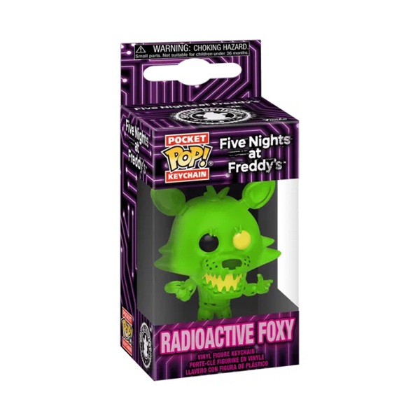 Funko Pocket Pop: Five Nights Freddy Radioactive Foxy Vinyl Keychains 4cm