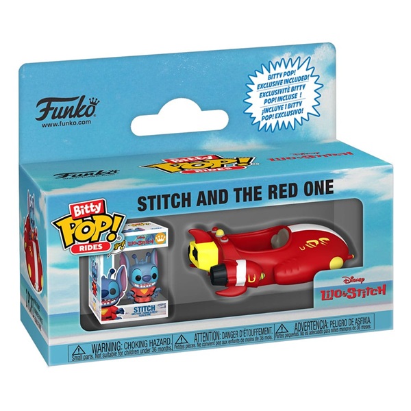 Funko Pocket Pop: Lilo Stitch Stitch And The Red One Rides Vinyl Figure 2cm