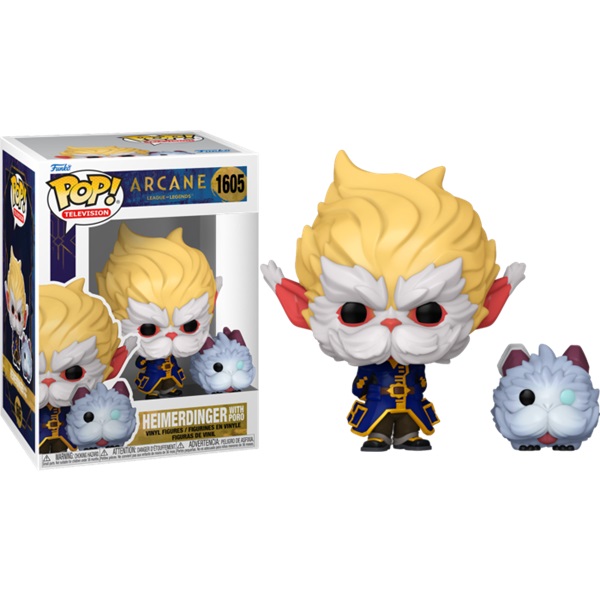 Funko Pop: Arcane League Legends Heimerdinger With Poro 1605 Games Vinyl Figure 9cm