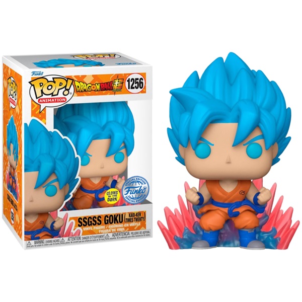 Funko Pop: Dragon Ball Super Ssgss Goku Kaio-ken Times Twenty 1256 Vinyl Figure 9cm