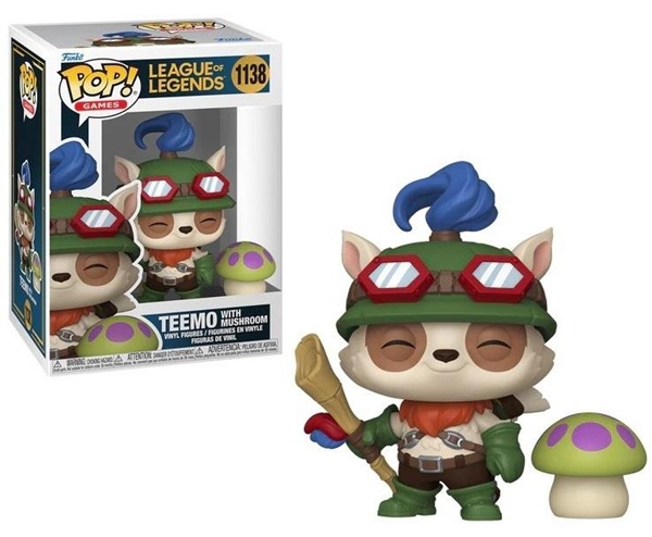 Funko Pop: League Legends Teemo With Mushroom 1138 Games Vinyl Figure 9cm