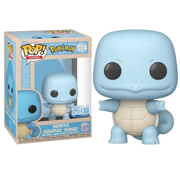 Funko Pop: Pokemon Squirtle Sftclr 504 Games Vinyl Figure 9cm