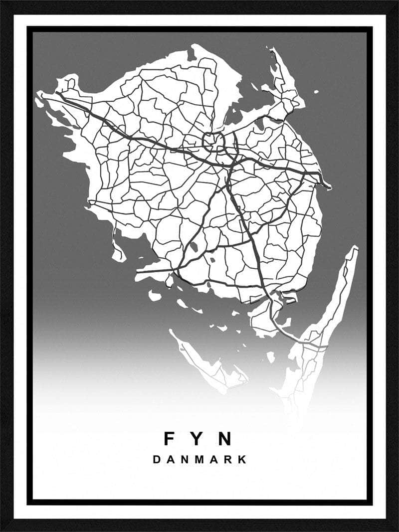 Fyn Plakat – Elegant Kort til Dit Moderne Hjem